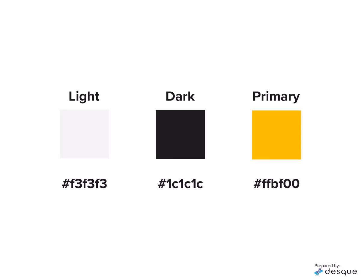 Black Rose Solace brand color palette designed by Desque