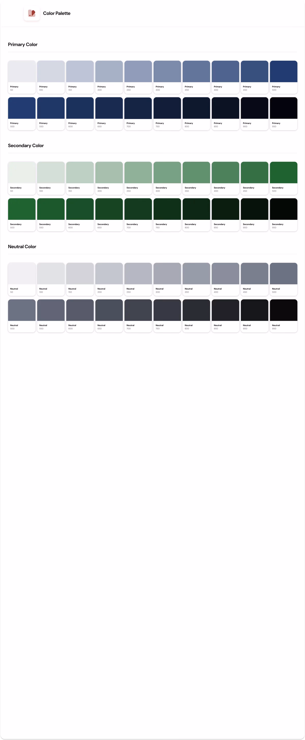 Costa Custom Pools brand color palette designed by Desque