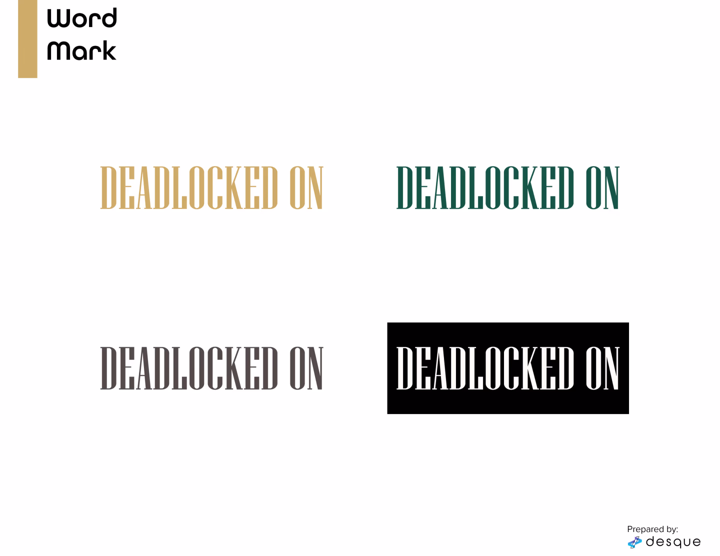 Deadlocked On logo concept 4 by Desque