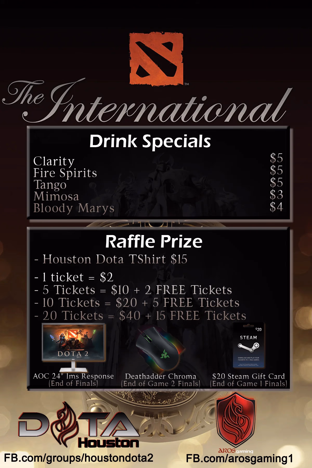 Aros Gaming DOTA Houston pubstomp 2015 event photo