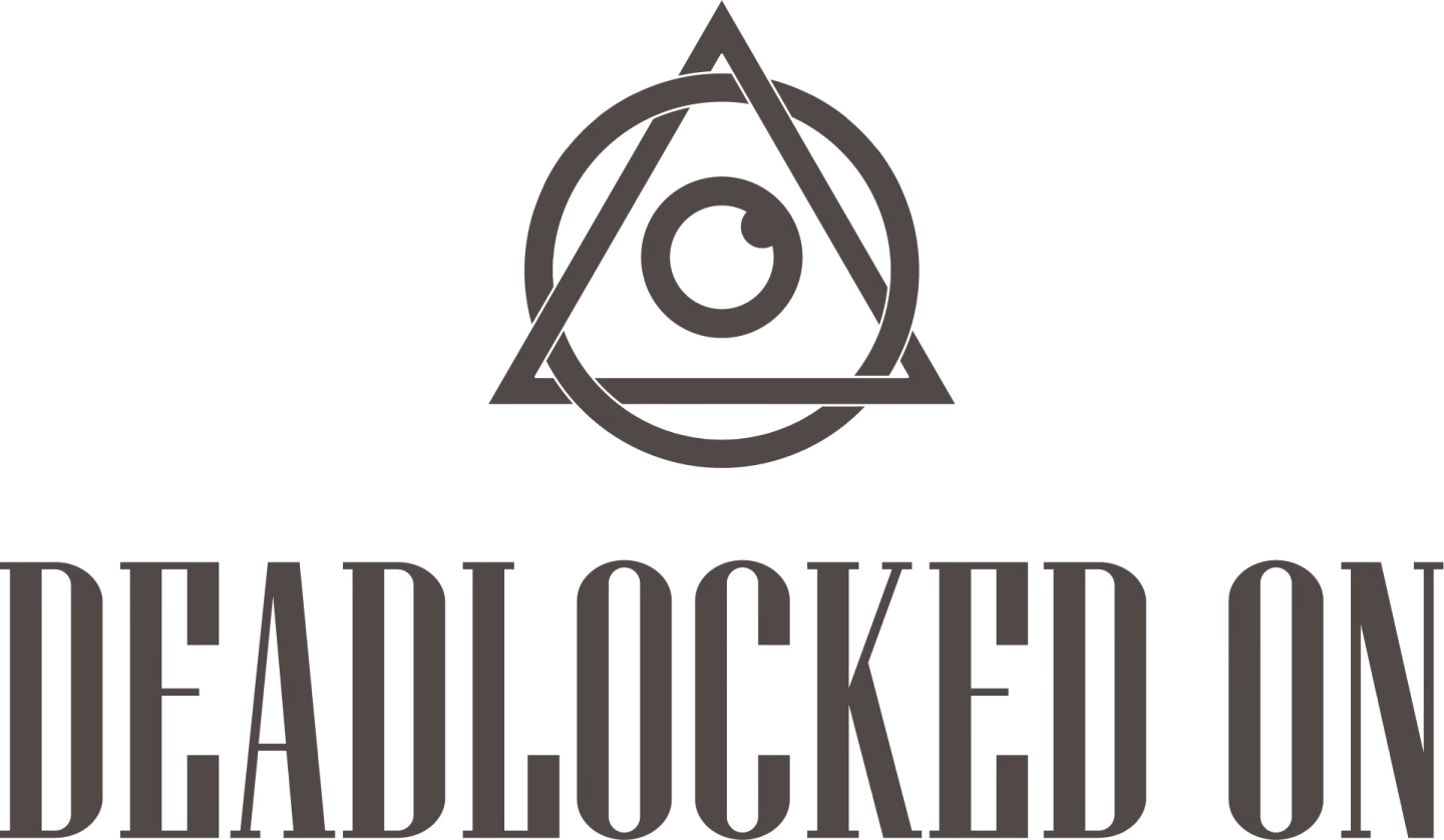 Deadlocked On dark full lockup on light background by Desque
