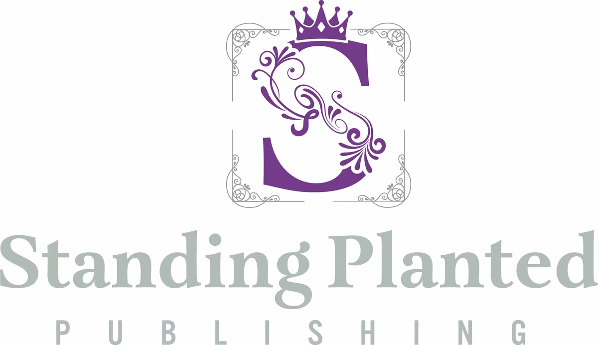 Standing Planted Publishing primary full lockup vertical arrangement designed by Desque