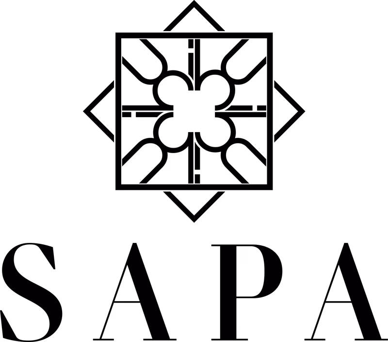Sapa and Co black single-color logo designed by Desque