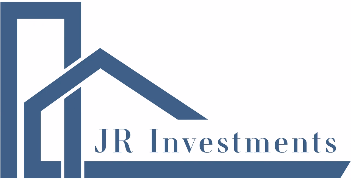 JR Investments muted blue logo colorway designed by Desque