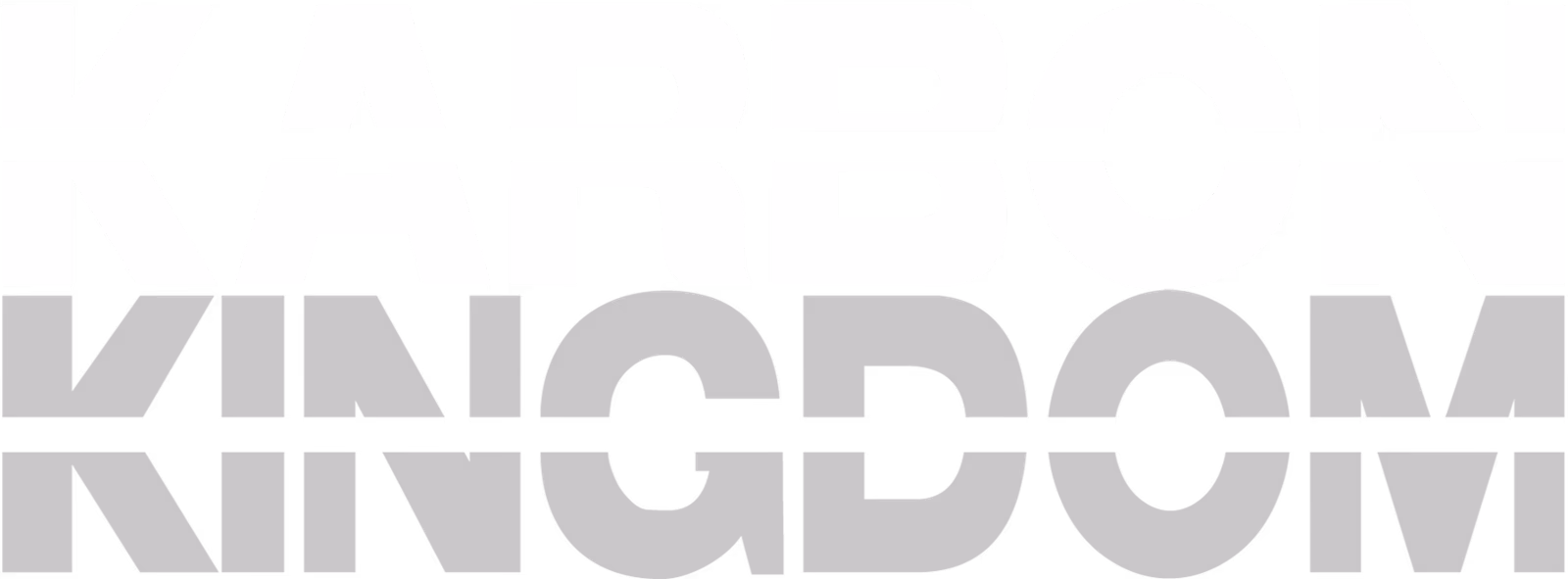 Karbon Kingdom stacked KINGDOM decal wordmark designed by Desque