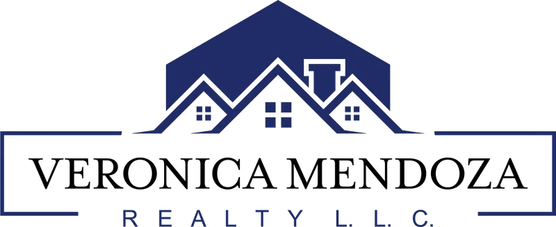 Veronica Mendoza Realty full lockup logo designed by Desque