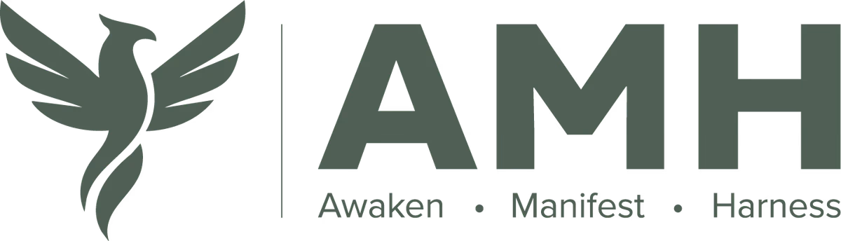 AMH Training alternate horizontal logo lockup designed by Desque