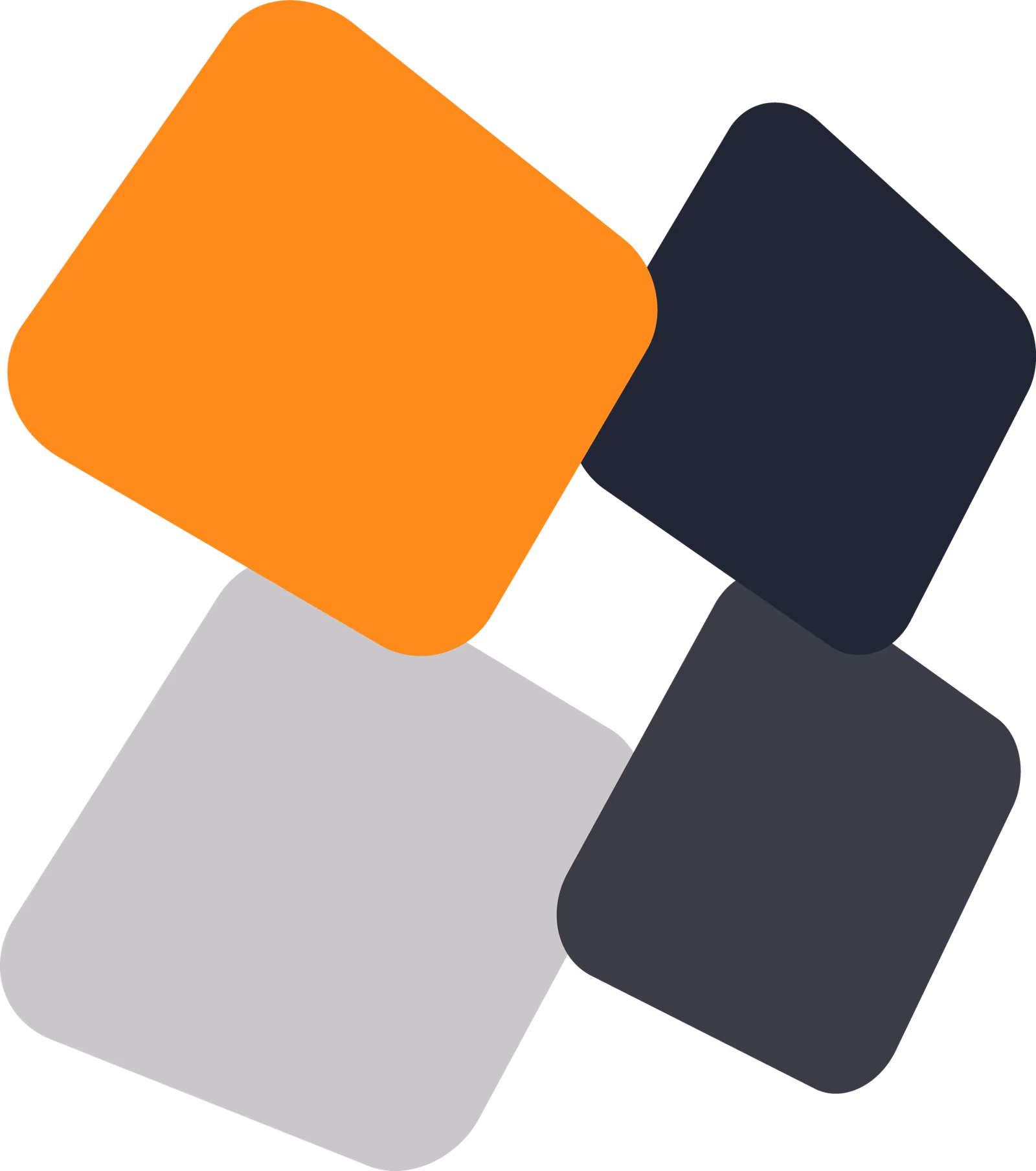 Solstack standalone modular icon mark showing four staggered rounded forms designed by Desque
