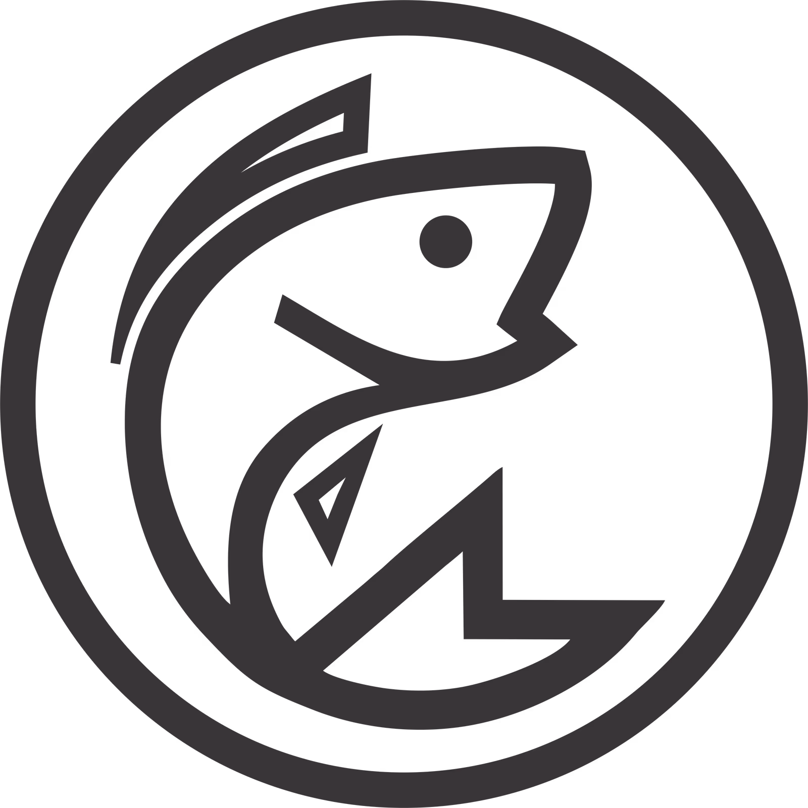 Pokeology tuna icon brand mark designed by Desque