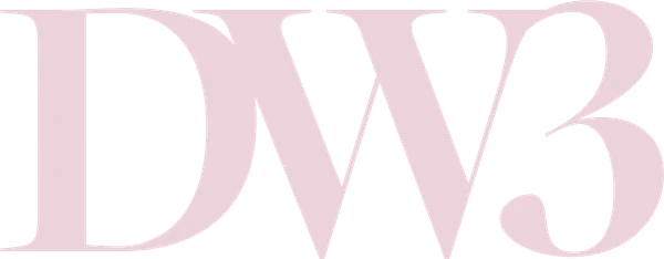 Divine We Three light alternate iconic mark on dark background designed by Desque