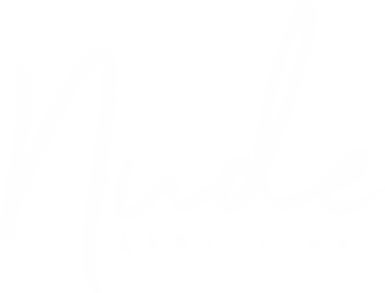 Nude Addiction white reverse logo lockup designed by Desque