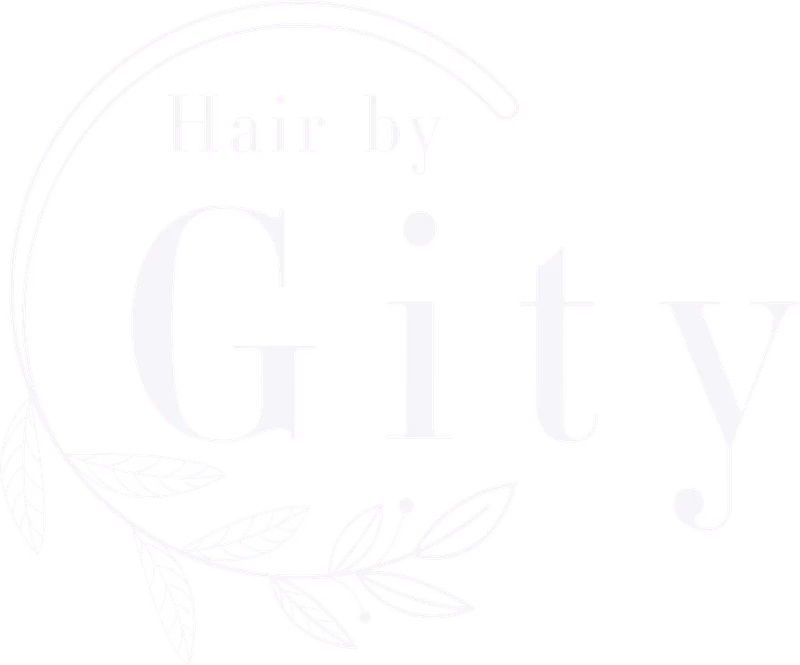 Hair By Gity light logo variation designed by Desque