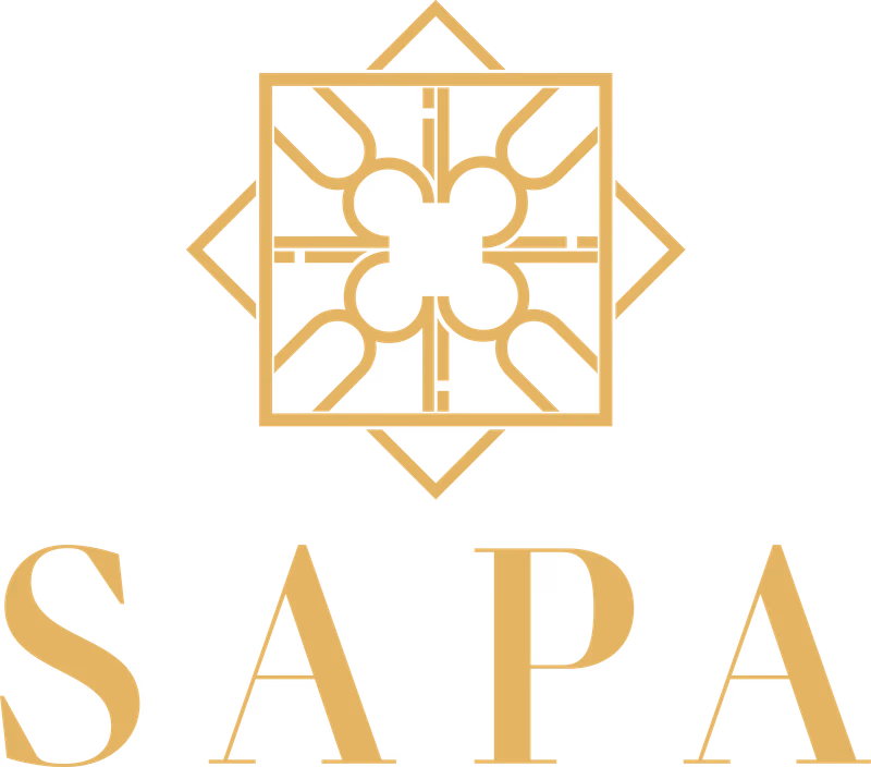 Sapa and Co primary gold logo designed by Desque