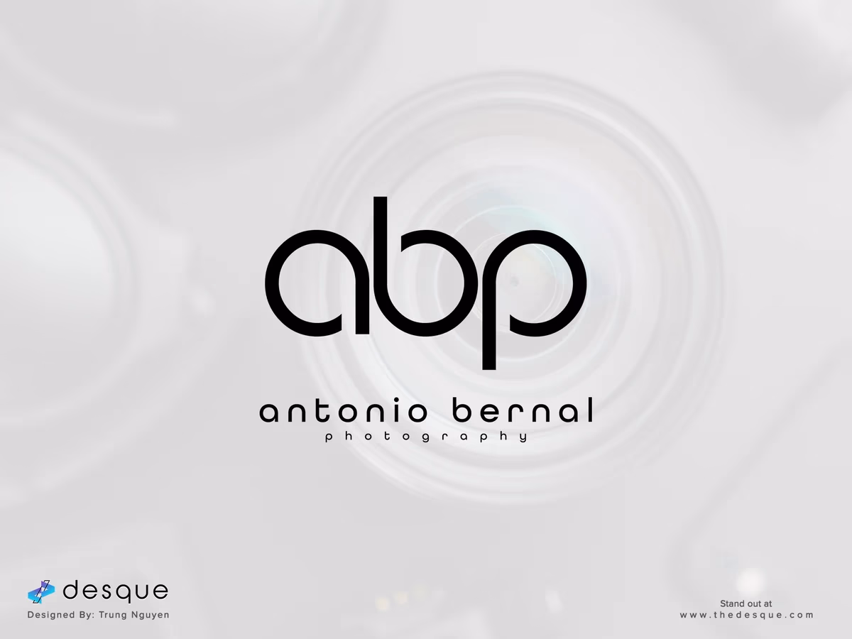 Antonio Bernal Photography abp monogram and wordmark designed by Desque