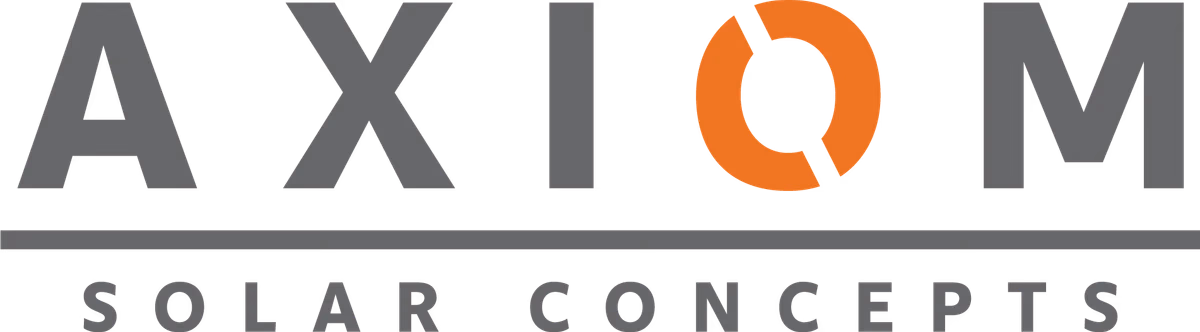 Axiom Solar Concepts primary full-color logo designed by Desque