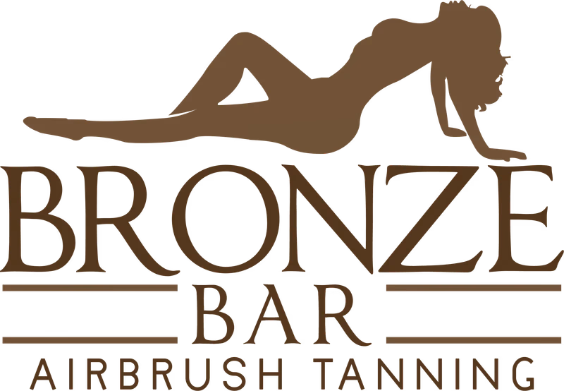 Bronze Bar Airbrush Tanning primary logo designed by Desque, shown on white background