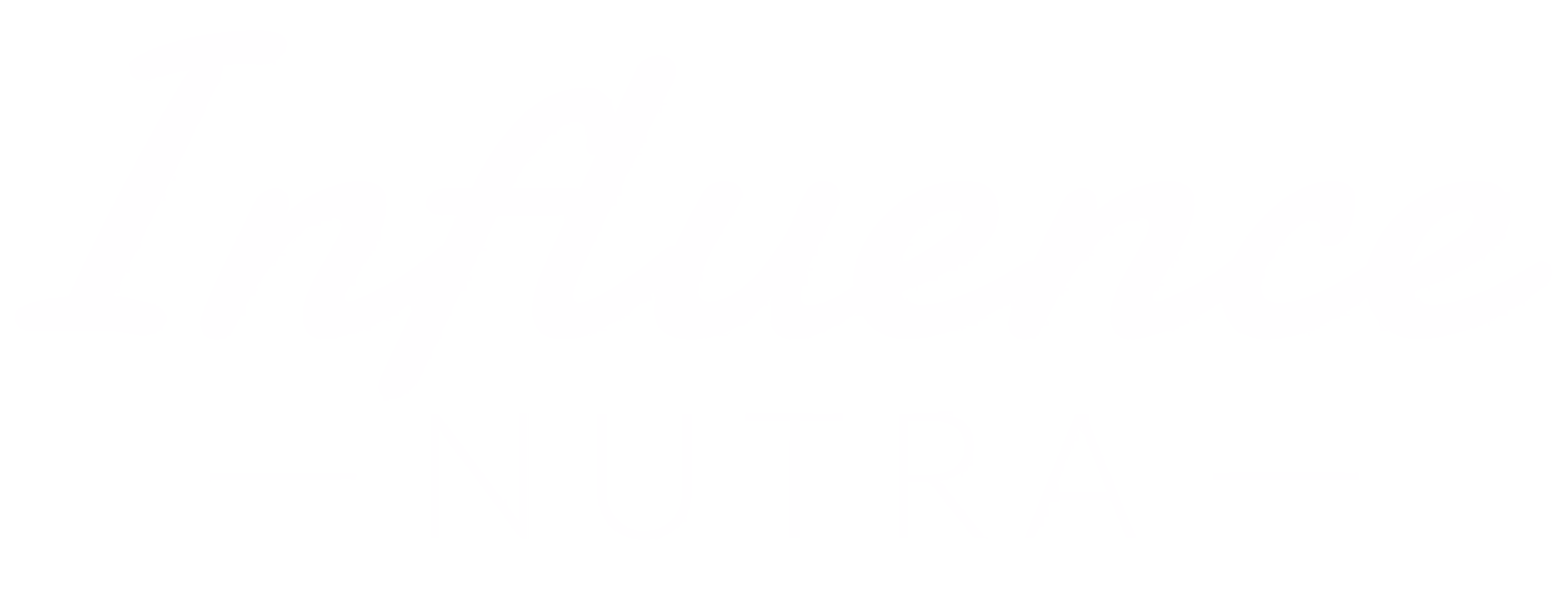 Influence Nutra reverse logo lockup on a dark background, designed by Desque