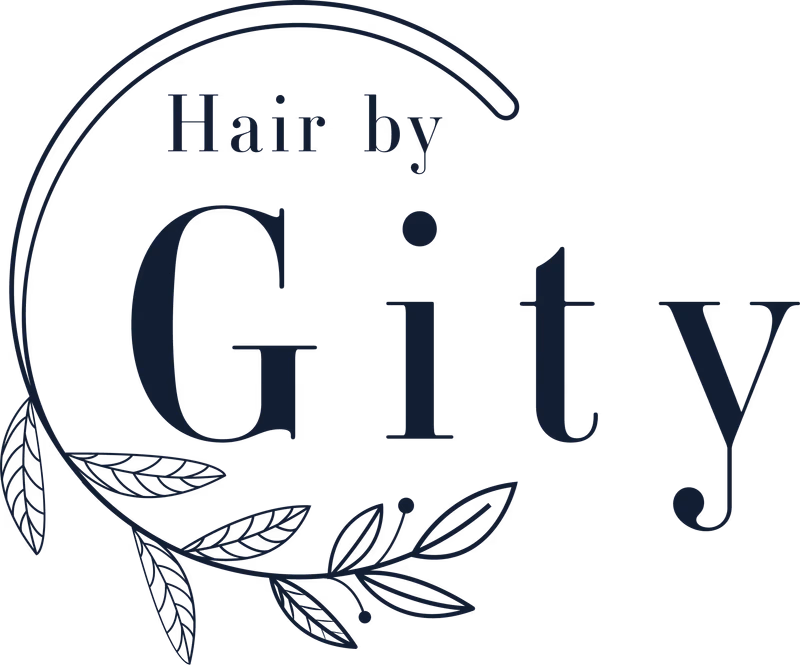 Hair By Gity secondary logo variation designed by Desque