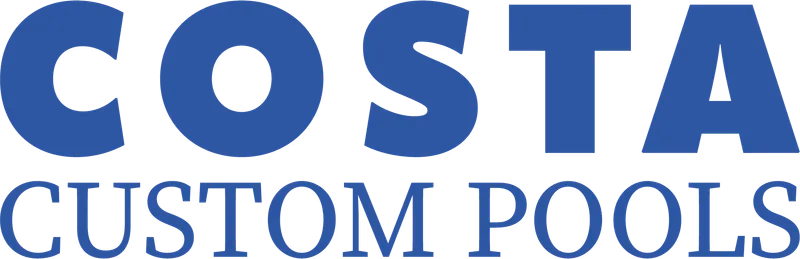 Costa Custom Pools primary wordmark designed by Desque