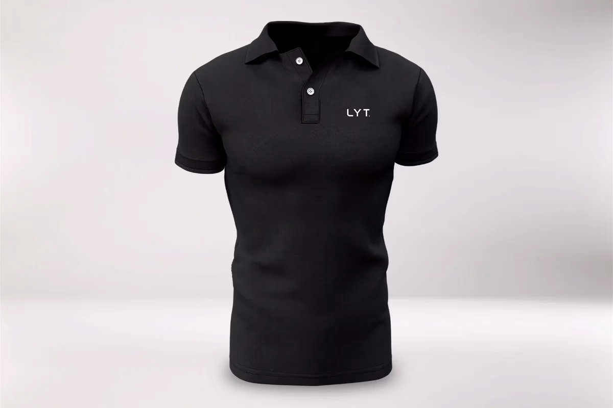 Lyt Solar branded polo shirt designed by Desque