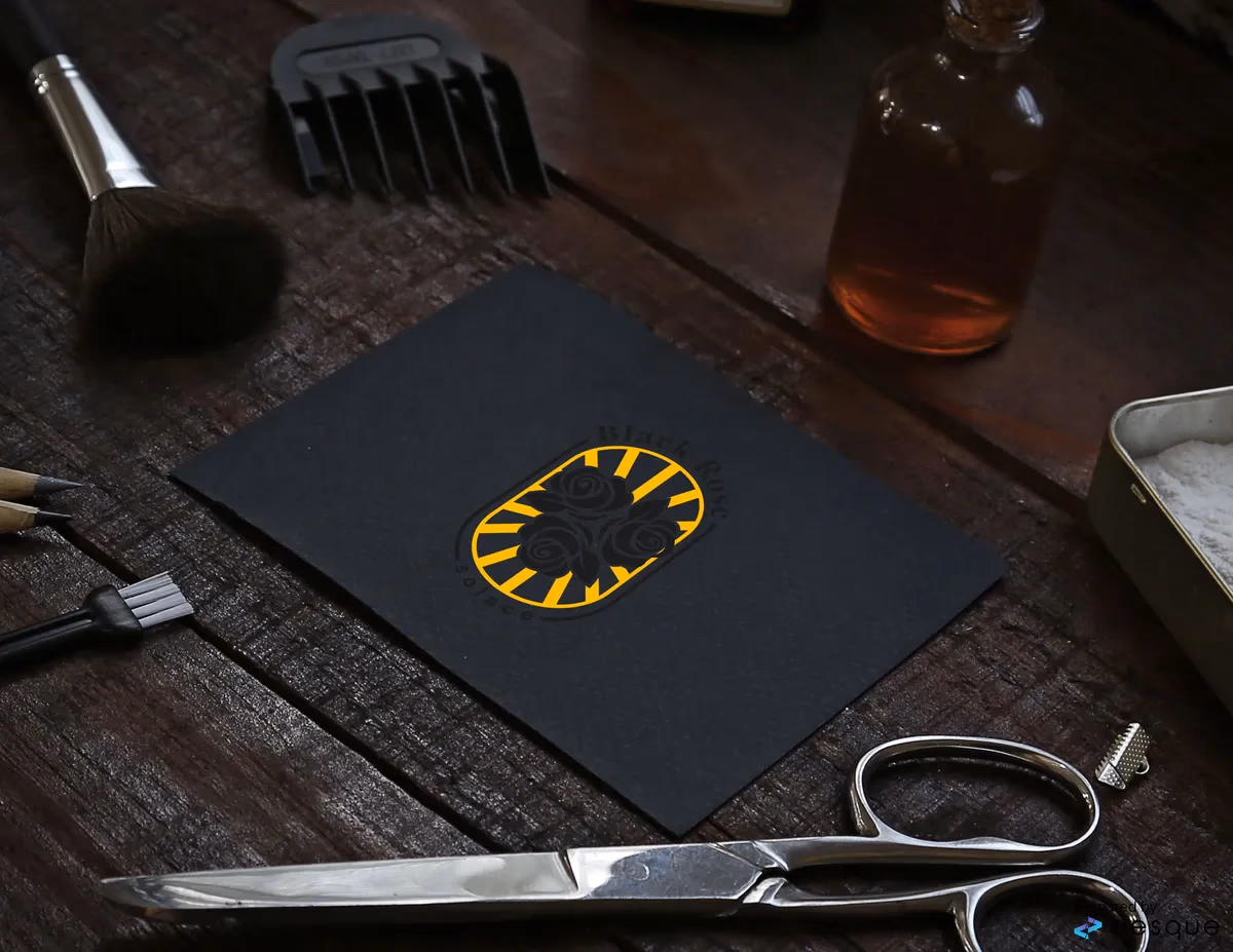Black Rose Solace business card designed by Desque