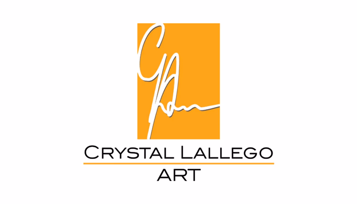 Crystal Lallego Art business card back designed by Desque