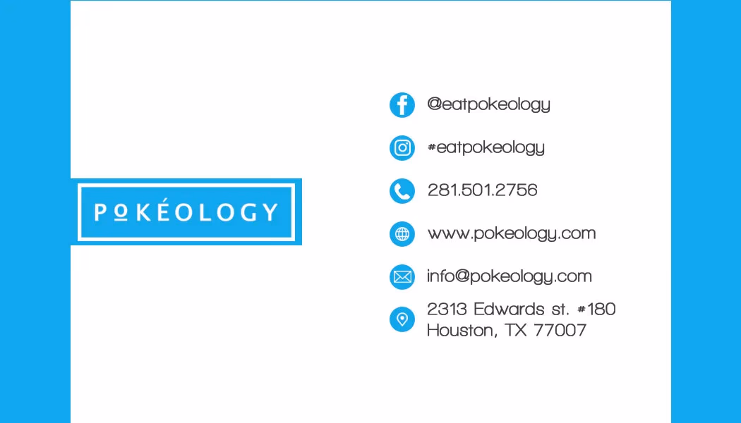 Pokeology business card v2 front designed by Desque