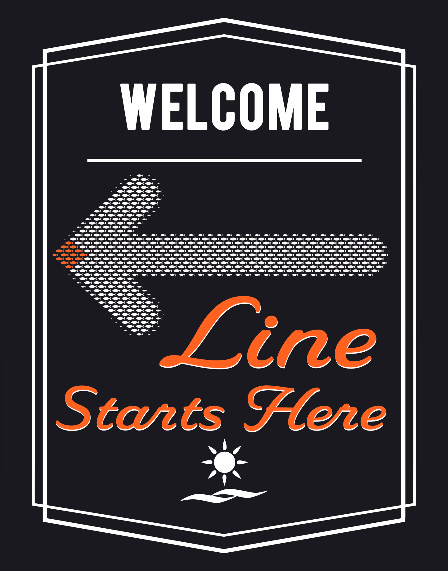 Pokeology branded standing sign insert front designed by Desque