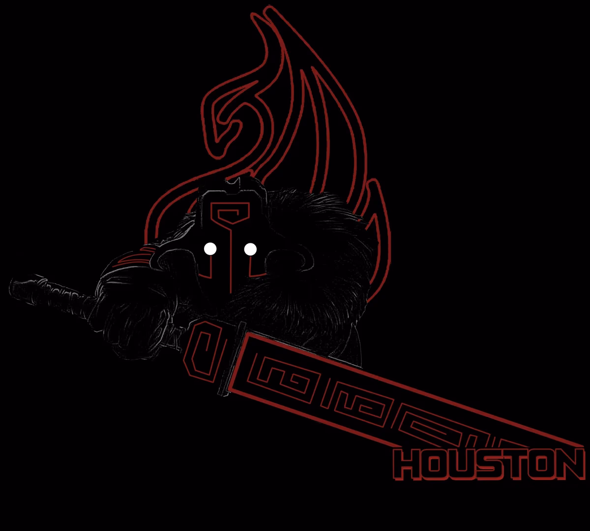 DOTA Houston t-shirt front design created by Desque for Aros Gaming