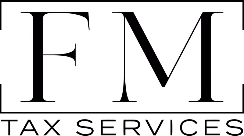 FM Tax Services social media logo mark designed by Desque