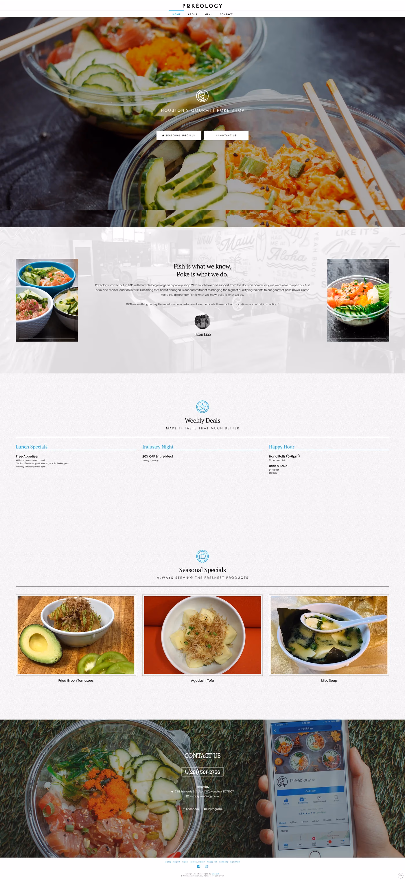 Pokeology website homepage designed by Desque