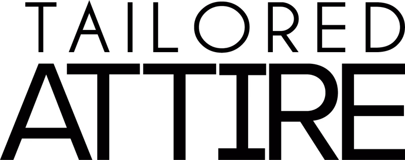 Tailored Attire wordmark in black designed by Desque, horizontal text-only configuration