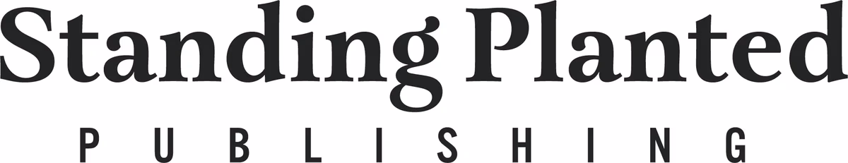 Standing Planted Publishing dark wordmark designed by Desque