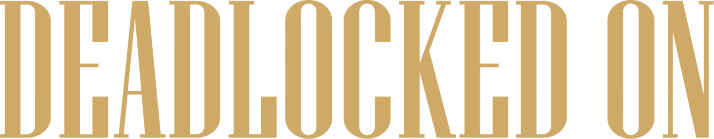 Deadlocked On primary wordmark designed by Desque
