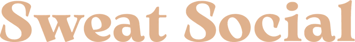 Sweat Social secondary wordmark variant designed by Desque